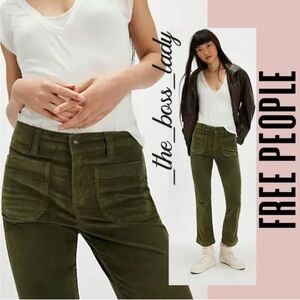 Free People High Time Kick Flare Corduroy Pants